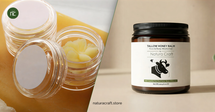 Tallow and Honey Balm and Beeswax Balm for Different Skin Types